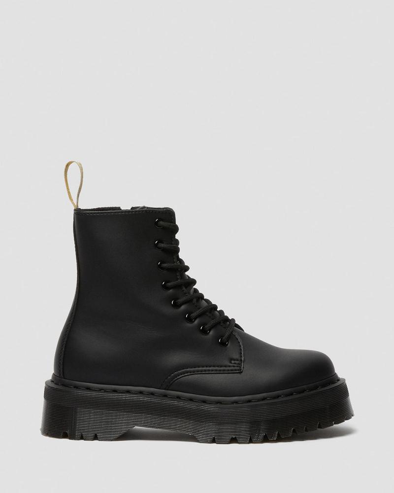 Botas Plataforma Dr Martens Vegan Jadon II Mono Mujer Negros | MX 520DFM